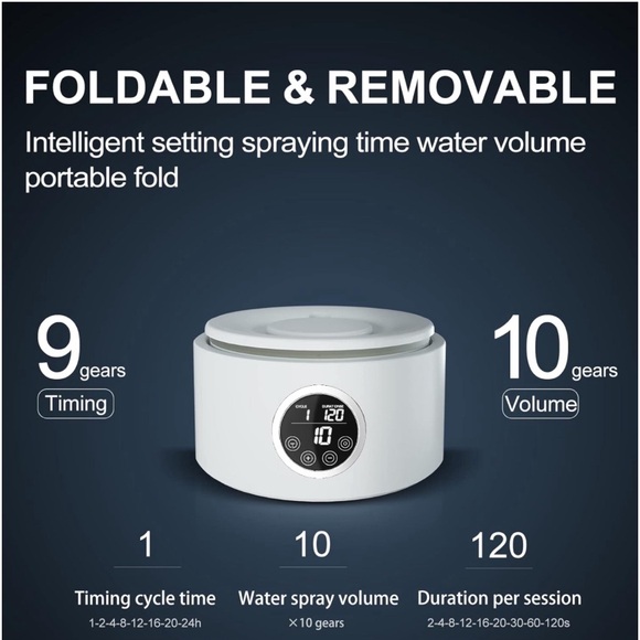 Smart 5L Foldable Tank Reptile🐢🦎🐍🐸Auto Terrarium Mister Fogger w Timer - Picture 7 of 10